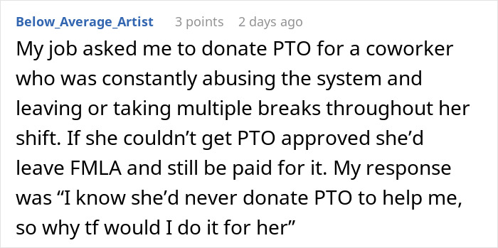 “It Finally Happened”: Woman Is Furious After Boss Expects Her To “Donate” PTO To A Coworker