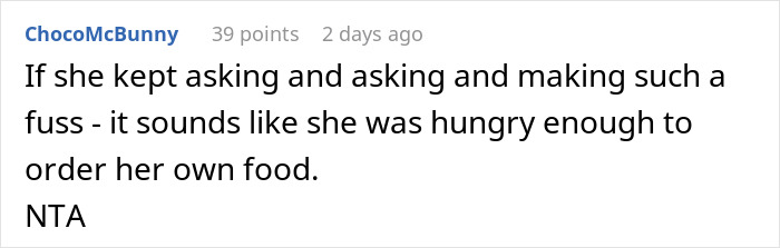 Man Called Selfish And Heartless For Not Sharing Half Of His Food With A Pregnant Woman