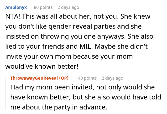 Pregnant Woman 'Spoils' Gender Reveal Party For Guests After Stepmom Throws It Against Her Will