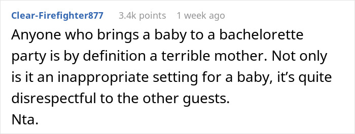 Group Chat Turns Silent After Woman Tells New Mom Not To Bring Her Baby To Bachelorette