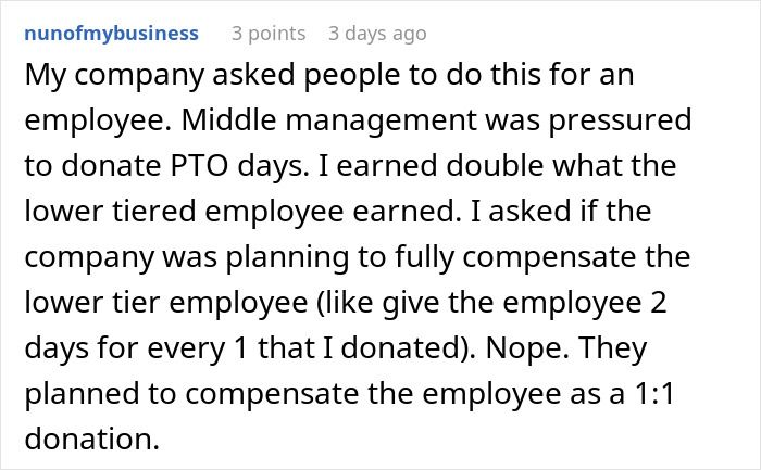 “It Finally Happened”: Woman Is Furious After Boss Expects Her To “Donate” PTO To A Coworker