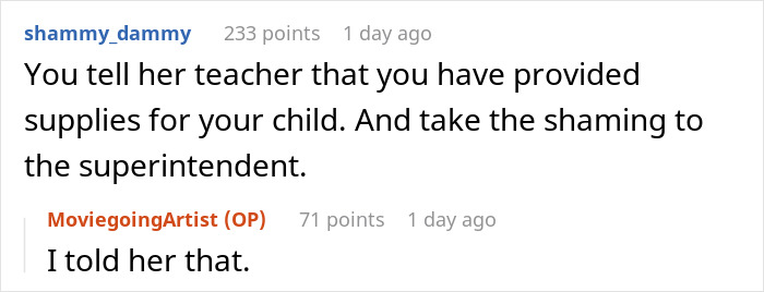 “I Basically Wrote Her Name On Everything To Prevent Theft”: Daughter Shamed, Mom Calls Teacher