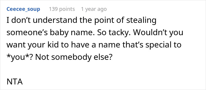 Woman Gives Friend A Fake Baby Name, They Steal It And Find Out The Hard Way What It Means