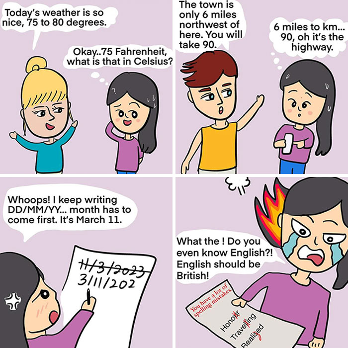 28 Comics Highlighting The Differences Between Asian And Western Cultures By This Artist