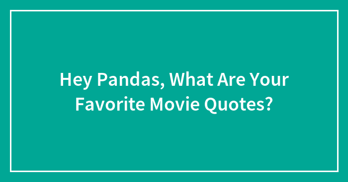 Hey Pandas, What Are Your Favorite Movie Quotes?