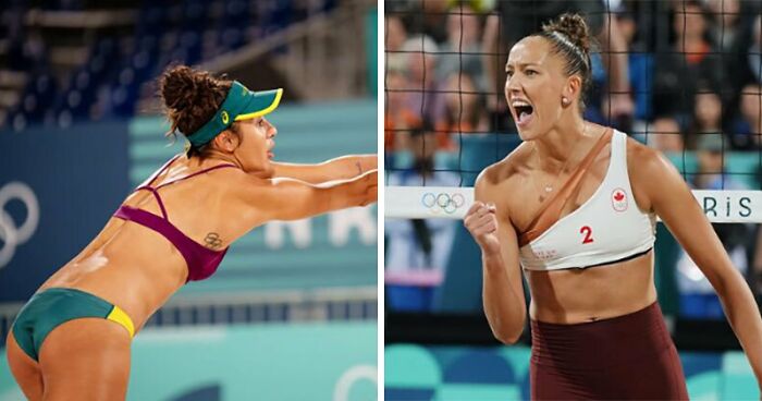 Viewers Branded “Sexist” After Complaining About Beach Volleyball Players Competing In Leggings