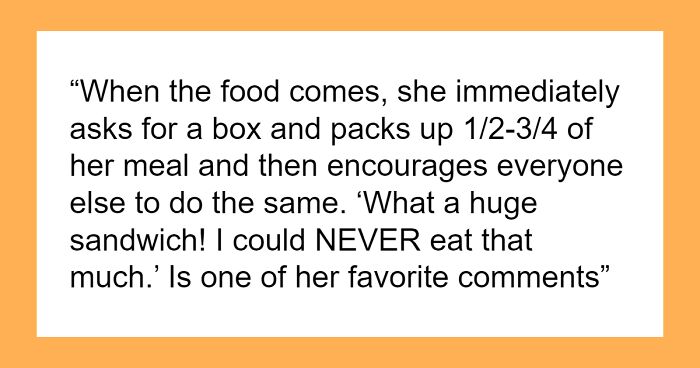 Woman Refuses To Eat Out With Her MIL Ever Again Because Of Her Constant Fat Shaming