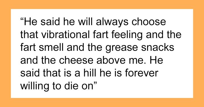 Man Obsessed With His Own Farts Forces Wife To Leave Him After She Has Enough Of His Toxic Gas