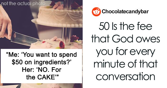 Baker Gives Bride-To-Be A Reality Check For Thinking A 3-Tier Custom Wedding Cake Costs $50