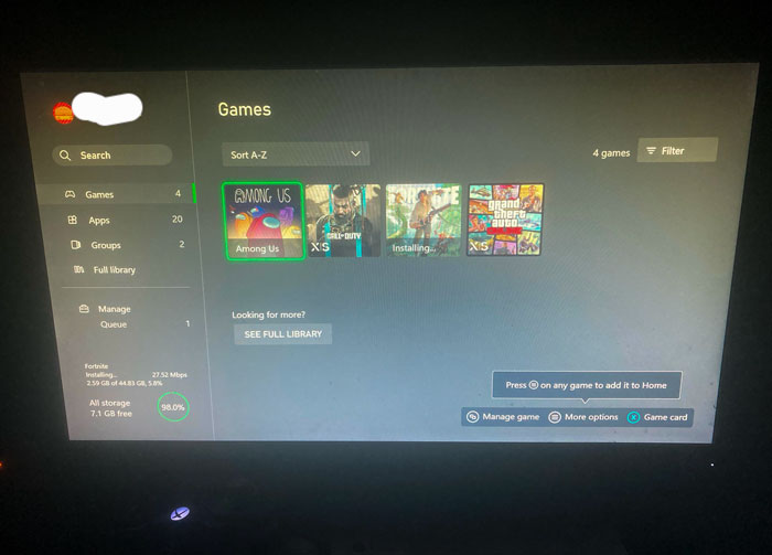 My 12-Year-Old Brother Has Took It Upon Himself To Go Into My Room, Add His Account On My Xbox, And Install Fortnite And Among Us