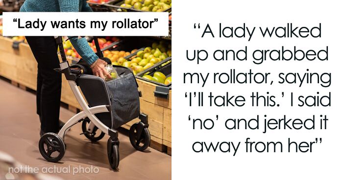 Screaming Match Lights Up Parking Lot As Karen Refuses To Stop Stealing Guy’s Walker