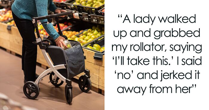 Man Left In Disbelief As Elderly Lady Tries To Claim His Customized Walker As Her Own