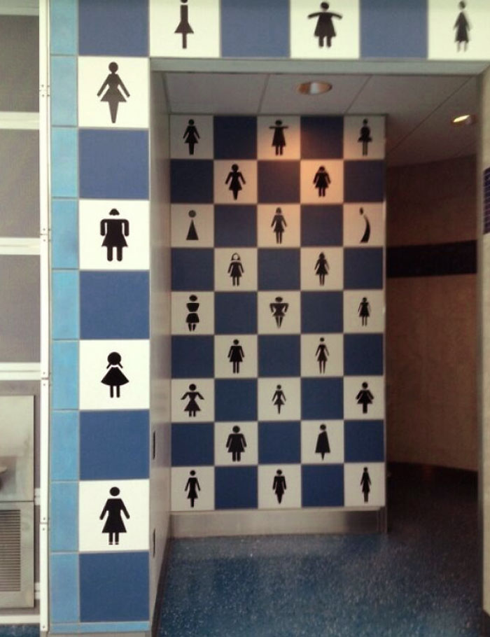 All Shapes Welcome At The Jacksonville Airport Bathroom