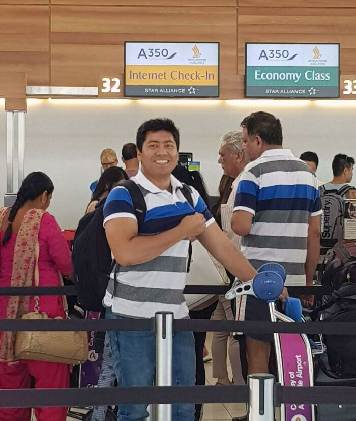 Ran Into A Guy Wearing The Same T-Shirt At The Airport