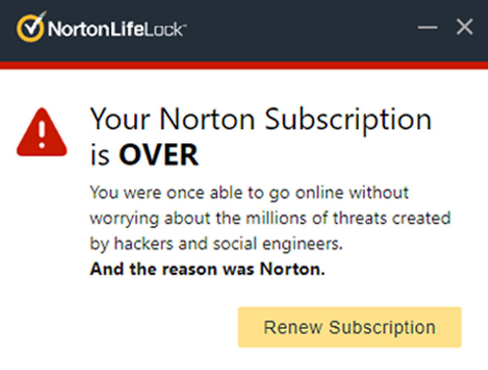 Norton Security After Canceling The Subscription