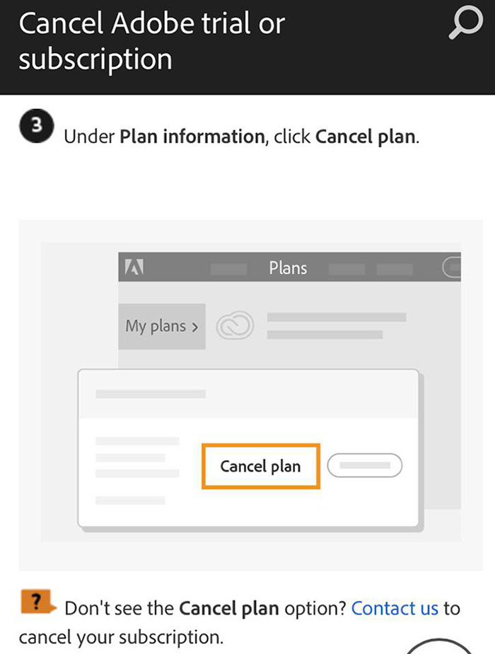 Adobe Makes It So You Can't Cancel Your Subscription. Instead, You’re Forced To Contact Them Because There Is No "Cancel Plan" Option