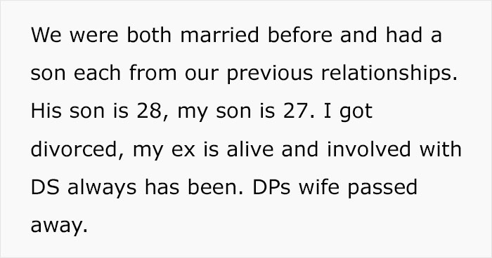 A woman feels her partner is being unfair because he leaves the house entirely to his son and wonders if she is being unreasonable