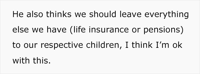 A woman feels her partner is being unfair because he leaves the house entirely to his son and wonders if she is being unreasonable