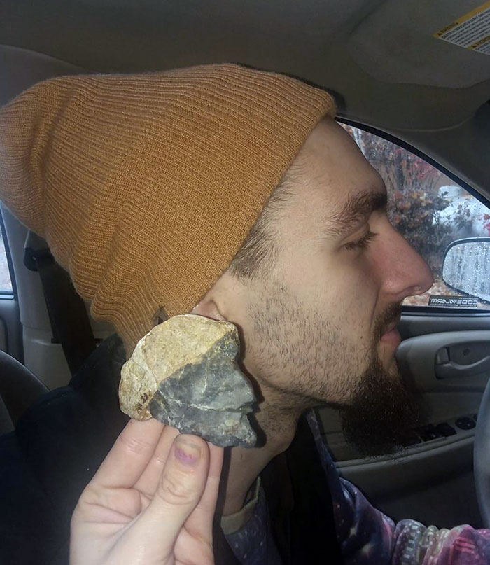 My Girlfriend Found This Rock That Resembles Me