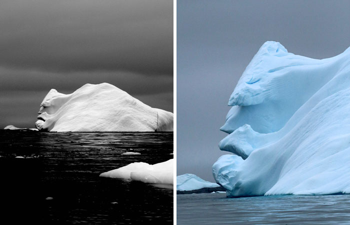 I Saw This Face On An Iceberg In Antarctica. Thought It Was Pretty Cool