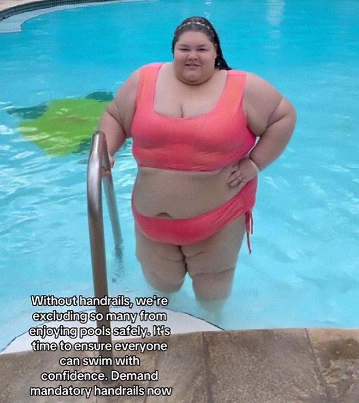 Plus-Size Activist Slams “Non-Inclusive” Pools After Calling Out Airline Staff Who Made Her Walk