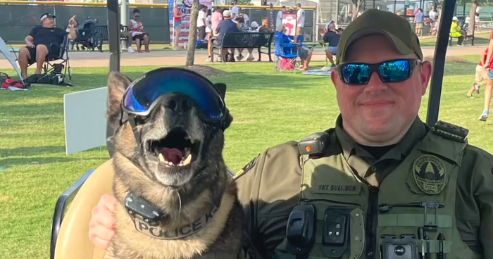 Police Dog Retires After Nearly A Decade Of Service, Heartwarming Video Is Spreading Online