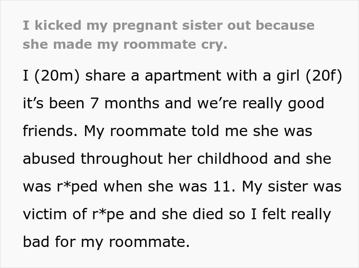 “Pregnancy Doesn’t Give You A Right To Act Non-Human”: Man Kicks Sister Out Of His Apartment