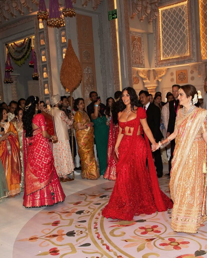 "Not Supposed To Wear Red": Kim Kardashian Sparks Controversy At Indian Billionaire’s Wedding