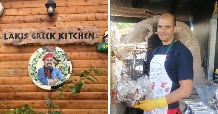 Dad Builds Greek Restaurant In His Backyard, It Becomes A Local Hotspot, Attracts Visitors Worldwide