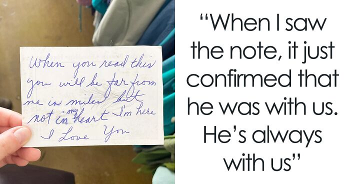 Man Passes Away Due To Covid, Daughters Go Thrifting And Find Note That Seems Written By Their Late Dad