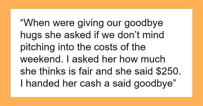 Person Travels 6 Hours, Gets Groceries For Weekend Stay At Sister's Home, She Charges Them $250 