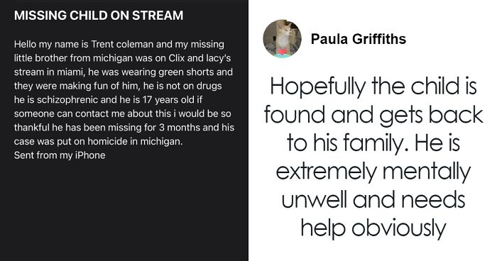 Missing Michigan Teen Whose Case Was “Put On Homicide” Spotted On Twitch Stream In Miami