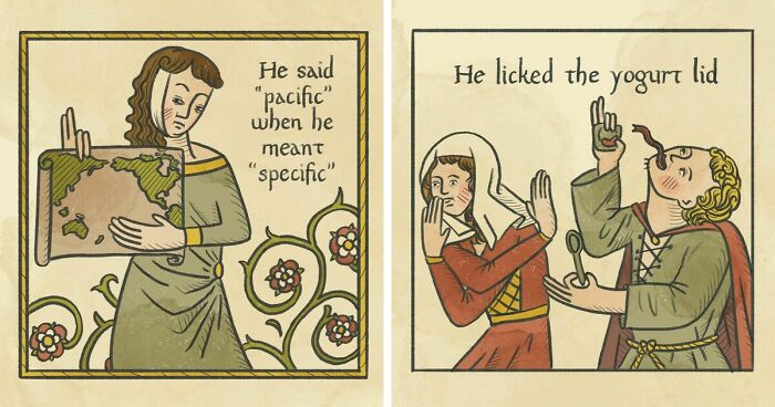 Dating In The Dark Ages: 'Recognising The Ick' Adds A Medieval Twist To Modern Love (17 Pics)