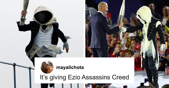 Fans Speculate About Mysterious Masked Olympics Torchbearer’s Meaning After Athlete Outs Himself