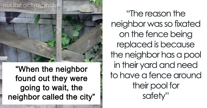 Bossy Person Calls Authorities To Make Neighbors Fix The Fence, Ends Up With No Fence At All