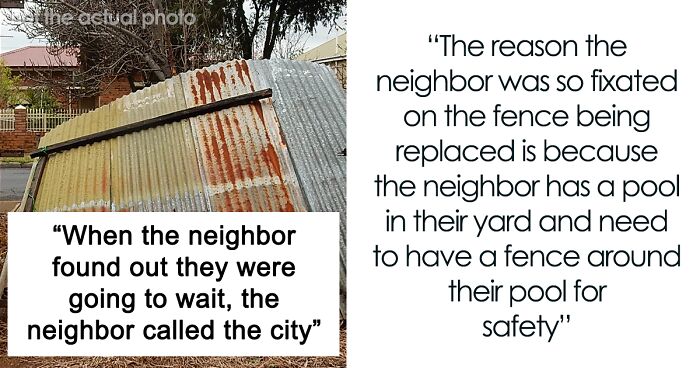 Neighbor Tries To Make Man Fix His Fence So They Could Use The Pool, He ...