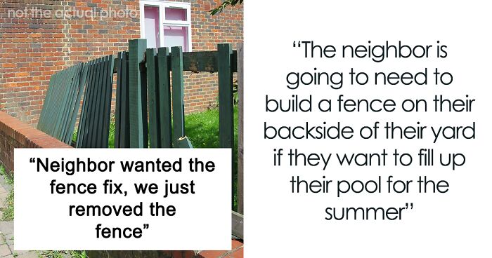 Man Removes His Fence After Wind Damaged It To Teach An Impatient Neighbor A Lesson