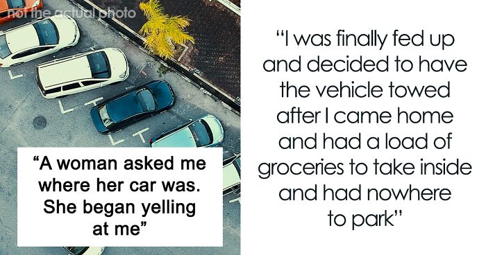 Woman Keeps Stealing Neighbor’s Parking Spot, Walks Out To Find Her Car Towed