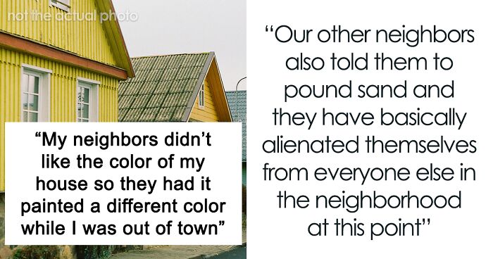 Couple Hires A Painting Company To Secretly Repaint Neighbor’s House As They Hated The Color