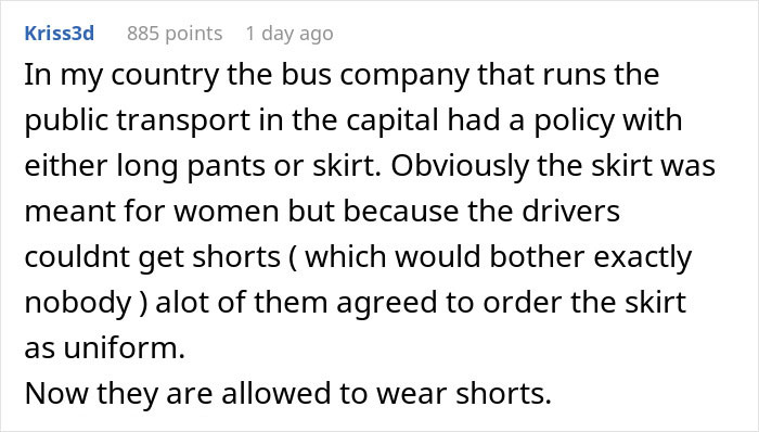 Management Tries To Force Ridiculous Dress Code During Heat Wave, Worker Maliciously Complies