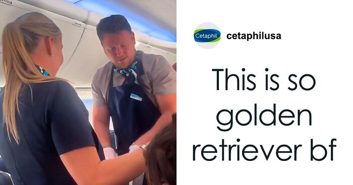 “He Completely Skipped You”: Boyfriend Uses Bathroom Mid-Flight, Comes Out As A Flight Attendant