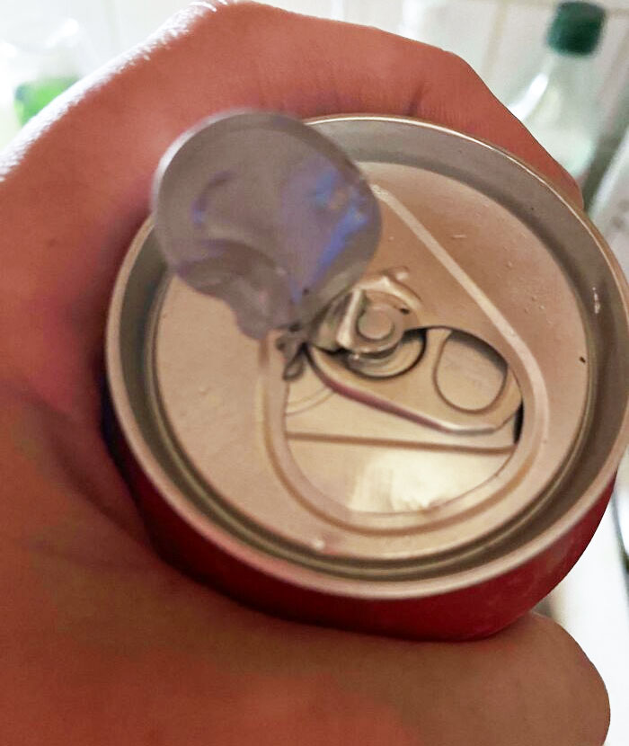 I Just Wanted A Beer After A Long Day Of Work. First, Tab Broke Off. I Used A Spoon To Open It Only To Find Another Tab. Opening It Shotgun Style, I Guess