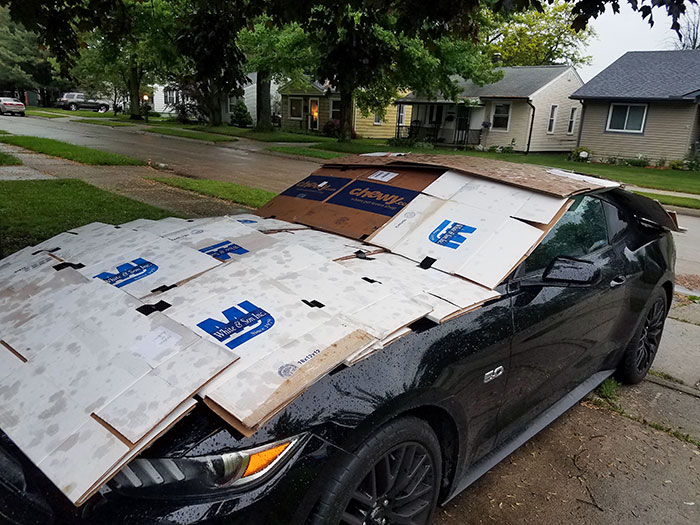 Quarter-Sized Hail To Come Tonight? Well, Nothing But A Tree To Park Under So Let's Do What We Can