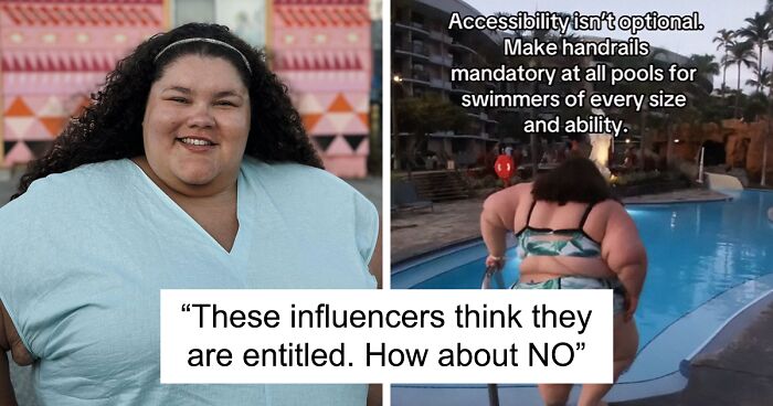 “Accessibility Isn't Optional”: Plus-Size Influencer Slams Swimming Pools Without Handrails