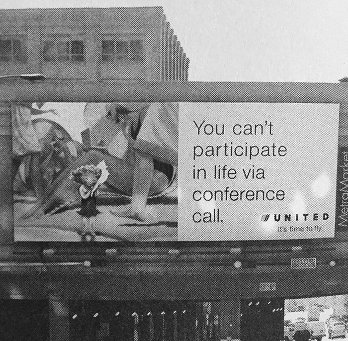 Advertisement For United Airlines (About 15 Years Ago)