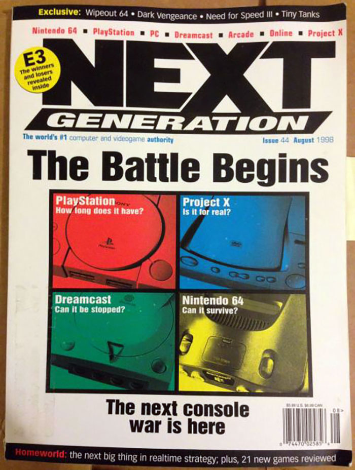 The Console War Is Here. A Gaming Magazine From August 1998