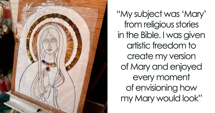I Am A Mosaic Artist Who Captured The Creation Process Of My Portrayal Of ‘Mary’ From The Bible