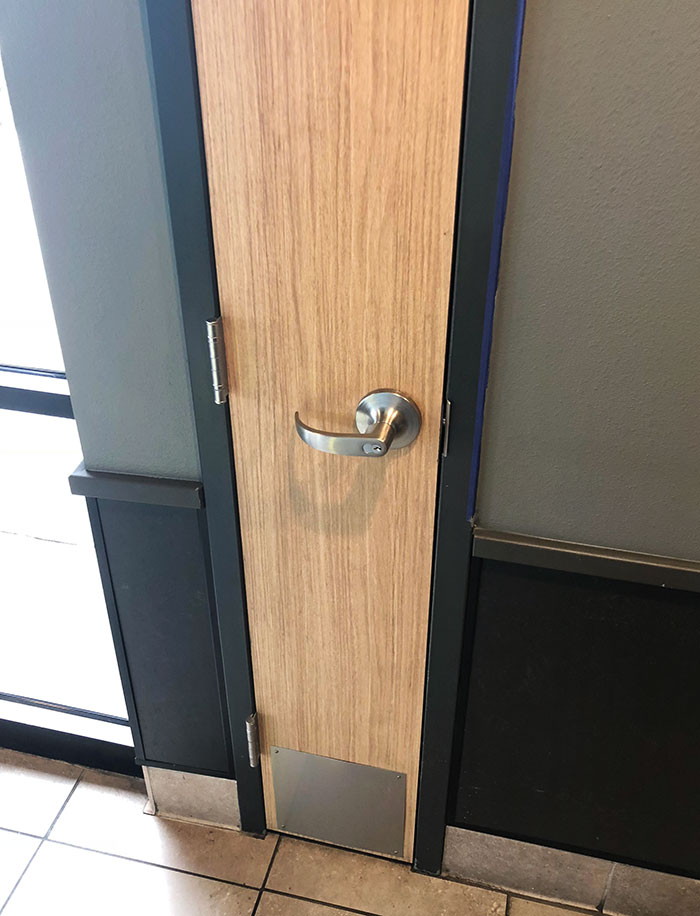 This Skinny Door At Taco Bell