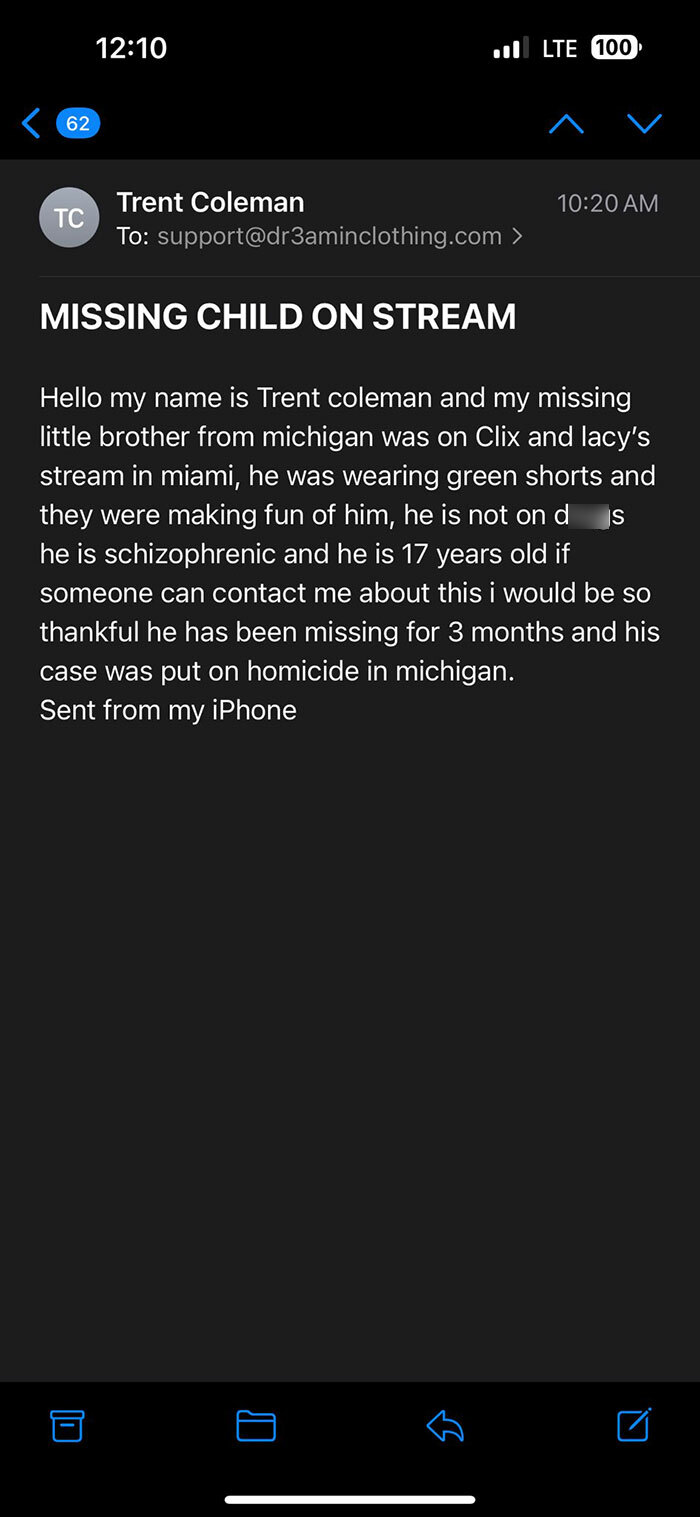 Man Contacts Twitch Streamer After Spotting His Missing Little Brother On Screen