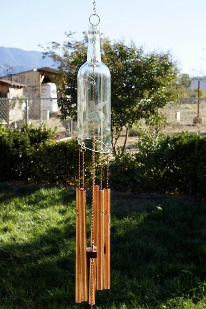 For A While I Was Recycling Wine Bottles Into Wind Chimes